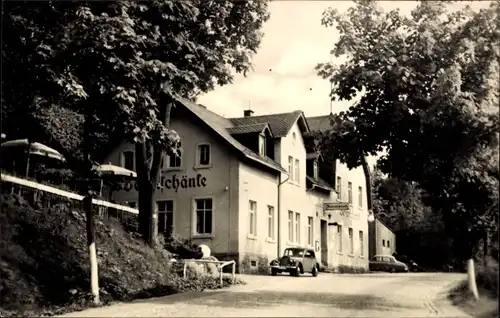 Ak Burkhardtsdorf im Erzgebirge, Besenschänke