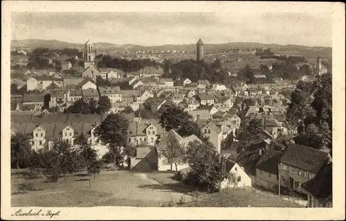 Ak Auerbach im Vogtland, Panorama vom Ort