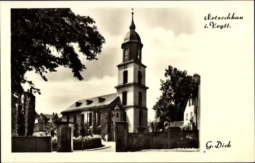 Ak Netzschkau im Vogtland, Martin-Luther-Kirche