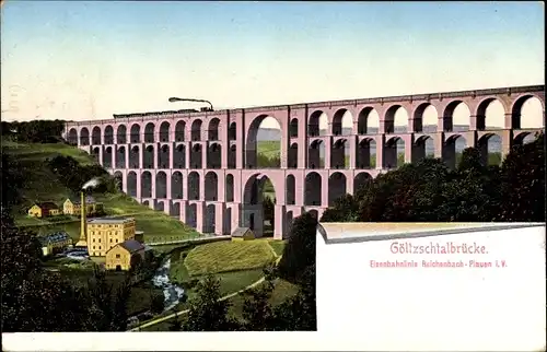 Ak Mylau Reichenbach im Vogtland, Göltzschtalbrücke