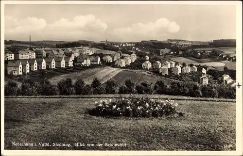 Ak Netzschkau im Vogtland, Blick von der Schönsicht