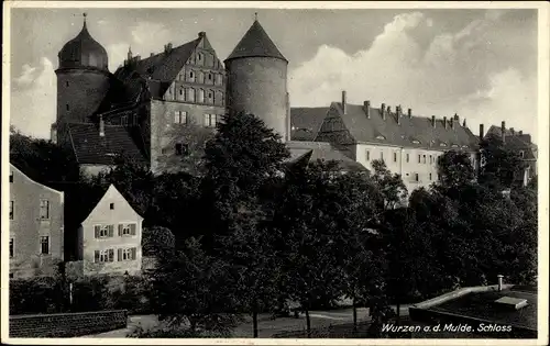 Ak Wurzen in Sachsen, Blick zum Schloss