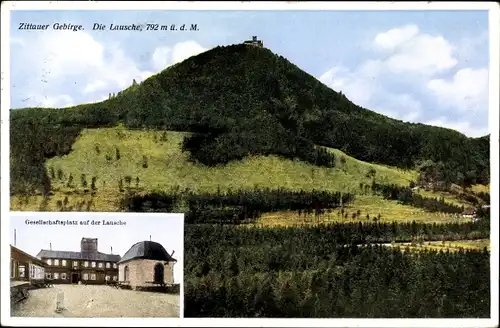 Ak Waltersdorf Großschönau Oberlausitz, Lausche, Gesellschaftsplatz auf der Lausche
