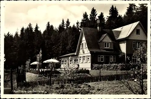 Ak Leubnitz Werdau an der Pleiße in Sachsen, Jagdhaus Leubnitztal, Gasthof