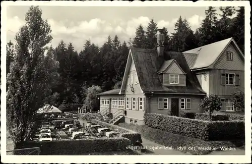 Ak Werdau in Sachsen, Jägerhaus Leubnitztal, Teilansicht