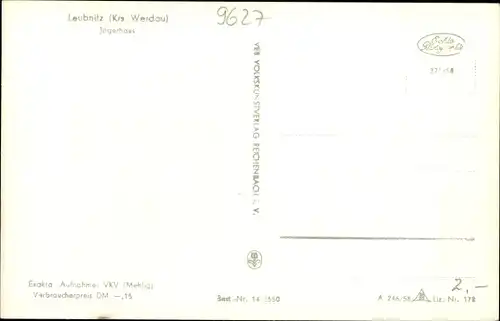 Ak Leubnitz Werdau in Sachsen, Jägerhaus