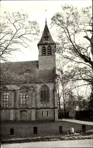 Ak Westwoud Nordholland, Kerk Binnenwijzend