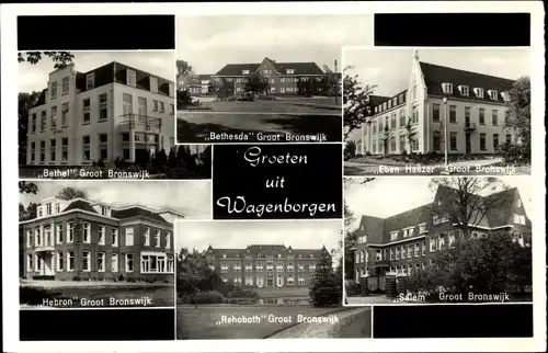 Ak Wagenborgen Groningen Niederlande, Paviljoen Rehobôth, Bethel, Eben Haezer, Hebron, Salem