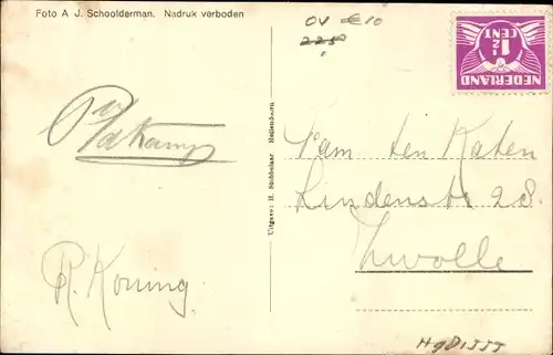 Ak Hellendoorn Overijssel, Regge bij Huize Duivecate