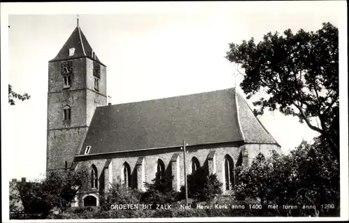 Ak Zalk Overijssel Niederlande, Ned. Herv. Kerk