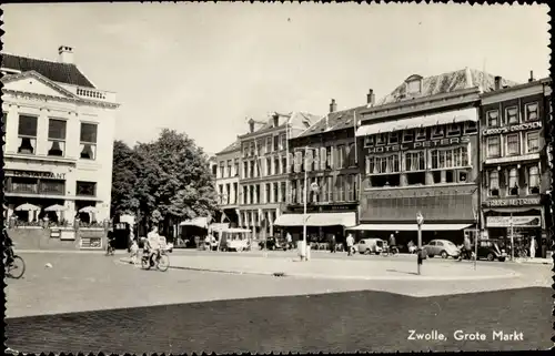 Ak Zwolle Overijssel Niederlande, Grote Markt, Hotel Peters