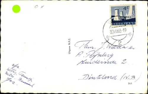 Ak Wijhe Overijssel, De Gelder, Oranjelaan, Langstraat, Kerk