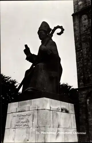 Ak Oldenzaal Overijssel, St. Plechelmus Monument