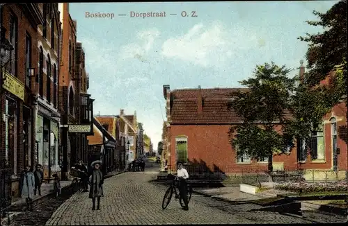 Ak Boskoop Alphen aan den Rijn Südholland Niederlande, Dorpstraat