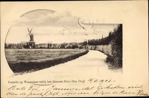 Ak Den Deijl Südholland, Gezicht op Wassenaar nabij het Nieuwe Huis