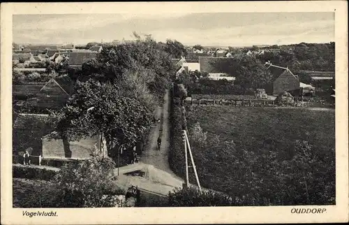 Ak Ouddorp Südholland, Vogelvlucht