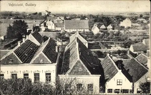 Ak Ouddorp Südholland, Vogelvlucht