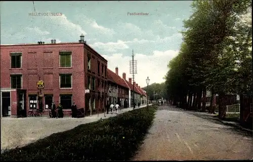 Ak Hellevoetsluis Südholland, Postkantoor