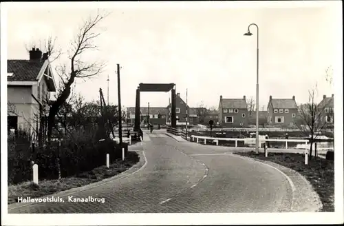 Ak Hellevoetsluis Südholland, Kanaalbrug