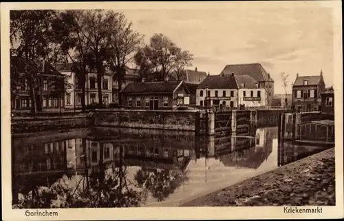 Ak Gorinchem Südholland Niederlande, Kriekenmarkt