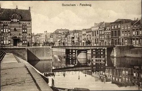 Ak Gorinchem Südholland Niederlande, Peterbrug