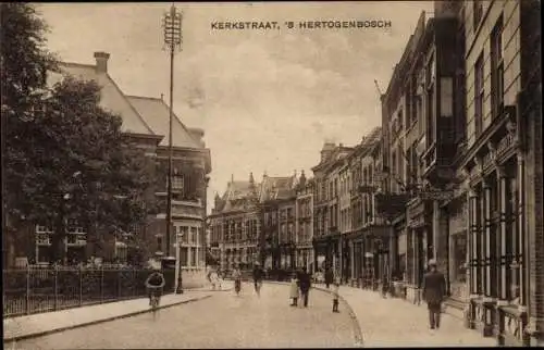 Ak 's Hertogenbosch Den Bosch Nordbrabant Niederlande, Kerkstraat