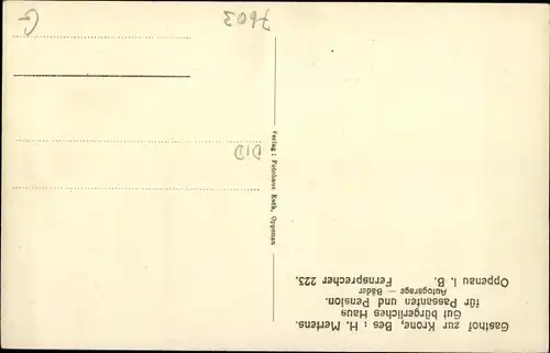Ak Oppenau im Schwarzwald, Gasthof zur Krone