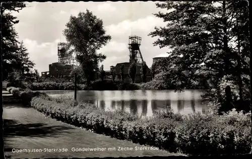Ak Sterkrade Oberhausen im Ruhrgebiet, Gondelweiher, Zeche