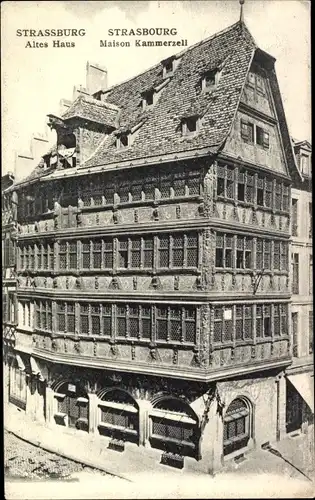 Ak Strasbourg Straßburg Elsass Bas Rhin, altes Haus, Maison Kammerzell