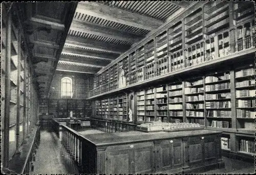 Ak Saint-Pierre-de-Chartreuse Isère, Monastère de la Grande Chartreuse, La Bibliotheque