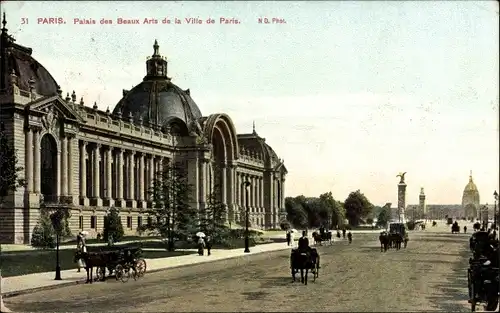 Ak Paris I Louvre, Palais des Beaux Arts