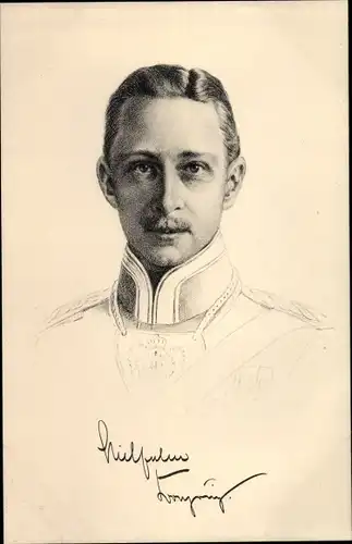 Ak Kronprinz Wilhelm von Preußen, Portrait