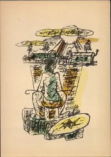 Künstler Ak Ziegler, R., Schauspieler Charlie Chaplin im Zirkus, Filmszene