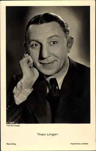 Ak Schauspieler Theo Lingen, Portrait