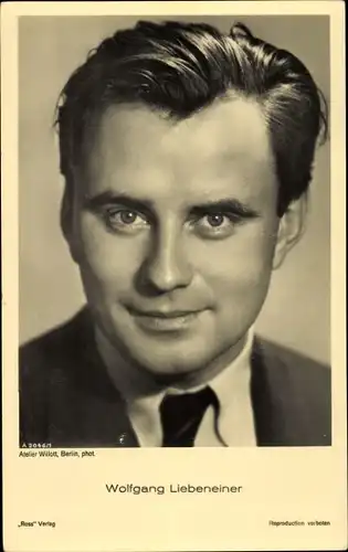 Ak Schauspieler Wolfgang Liebeneiner, Portrait
