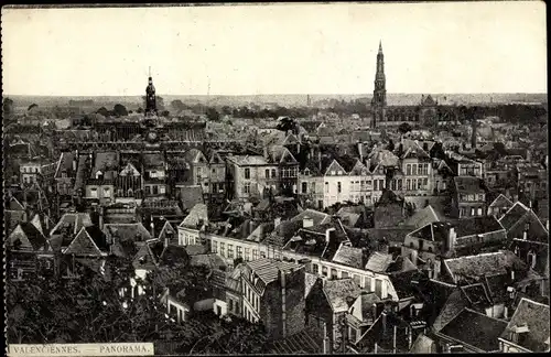 Ak Valenciennes Nord, Stadtpanorama