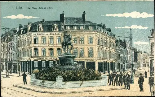 Ak Lille Nord, La Place Jeanne d'Arc