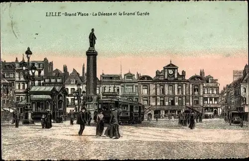 Ak Lille Nord, Grand Place, La Déesse et la Grand Garde