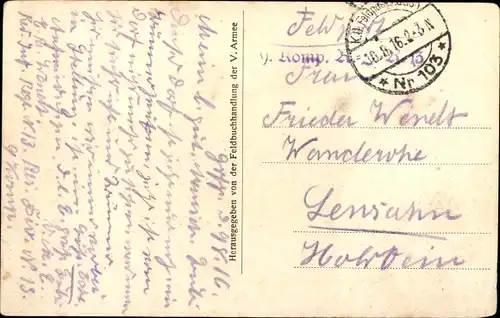 Ak Beaumont Meuse, Straßenbild, zerstörtes Haus