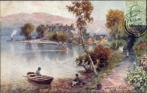 Künstler Ak Wimbush, Windermere Cumbria England, The Ferry Hotel