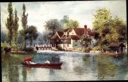 Künstler Ak Oxfordshire England, Iffley Mill