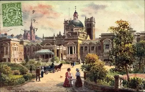Ak Harrogate Yorkshire England, Royal Baths