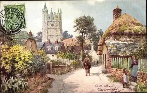 Ak Carisbrooke Isle of Wight England, Castle Street