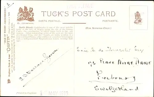 Ak Carisbrooke Isle of Wight England, Castle Street