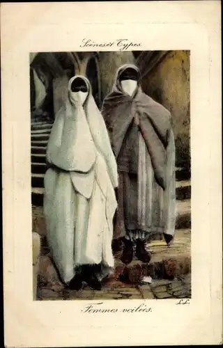 Ak Femmes voilees, Maghreb, Araberinnen