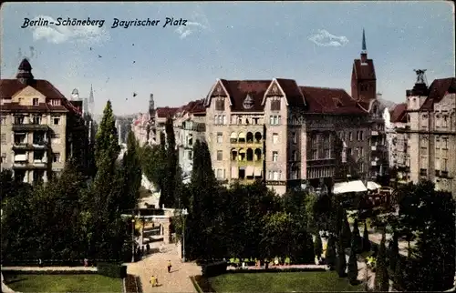 Ak Berlin Schöneberg, Bayrischer Platz