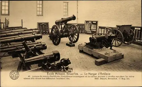 Ak Bruxelles Brüssel, Ecole Militaire, Le Hangar d'Artillerie
