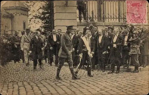 Ak Arlon Wallonien Luxemburg, Manifestation patriotique 1920 en l'honneur des martyrs de Rossignol