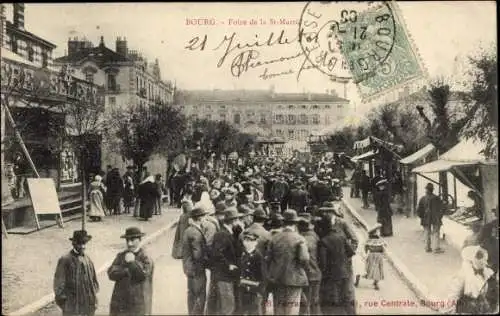 Ak Bourg en Bresse Ain, Foire de la St Martin