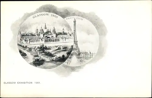 Ak Glasgow Schottland, Exhibition 1901, Paris 1900